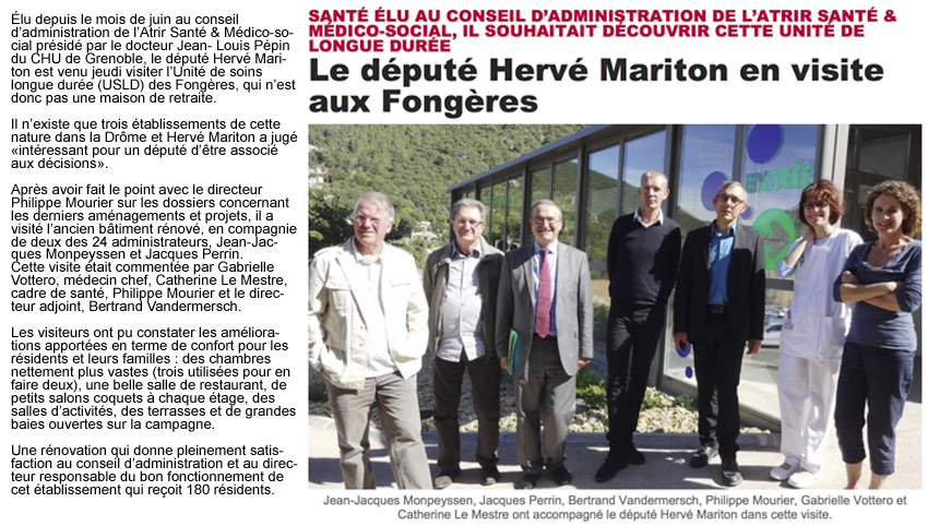 DL 12/2013 visite Les Fontgères